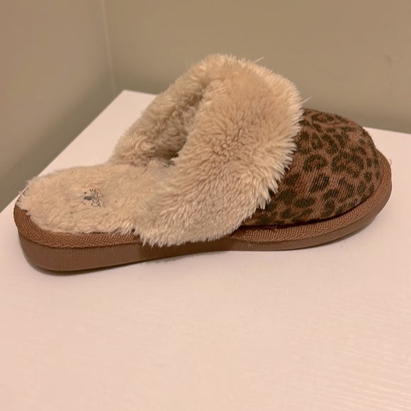 Corkys girls slippers, leopard print, size 3 - Picture 6 of 8